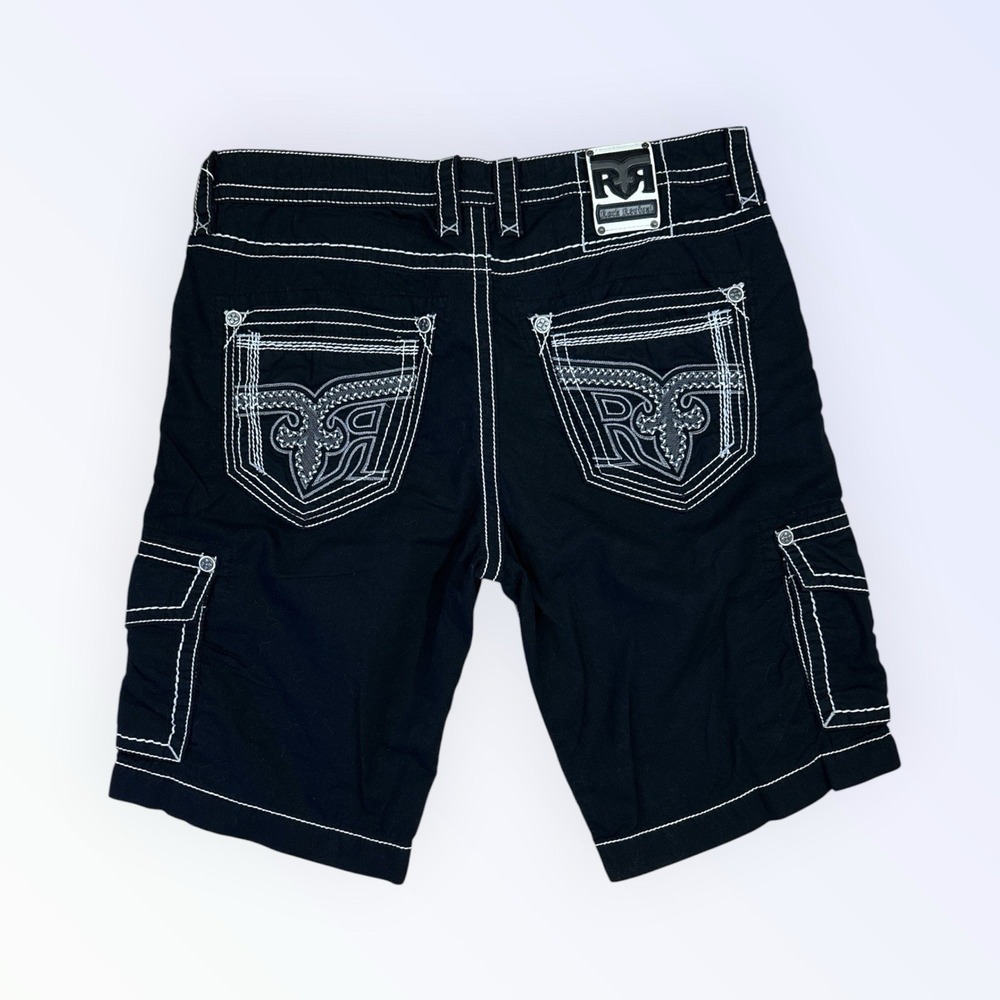 ROCK REVIVAL MENS 42 BLACK THICK STITCHING